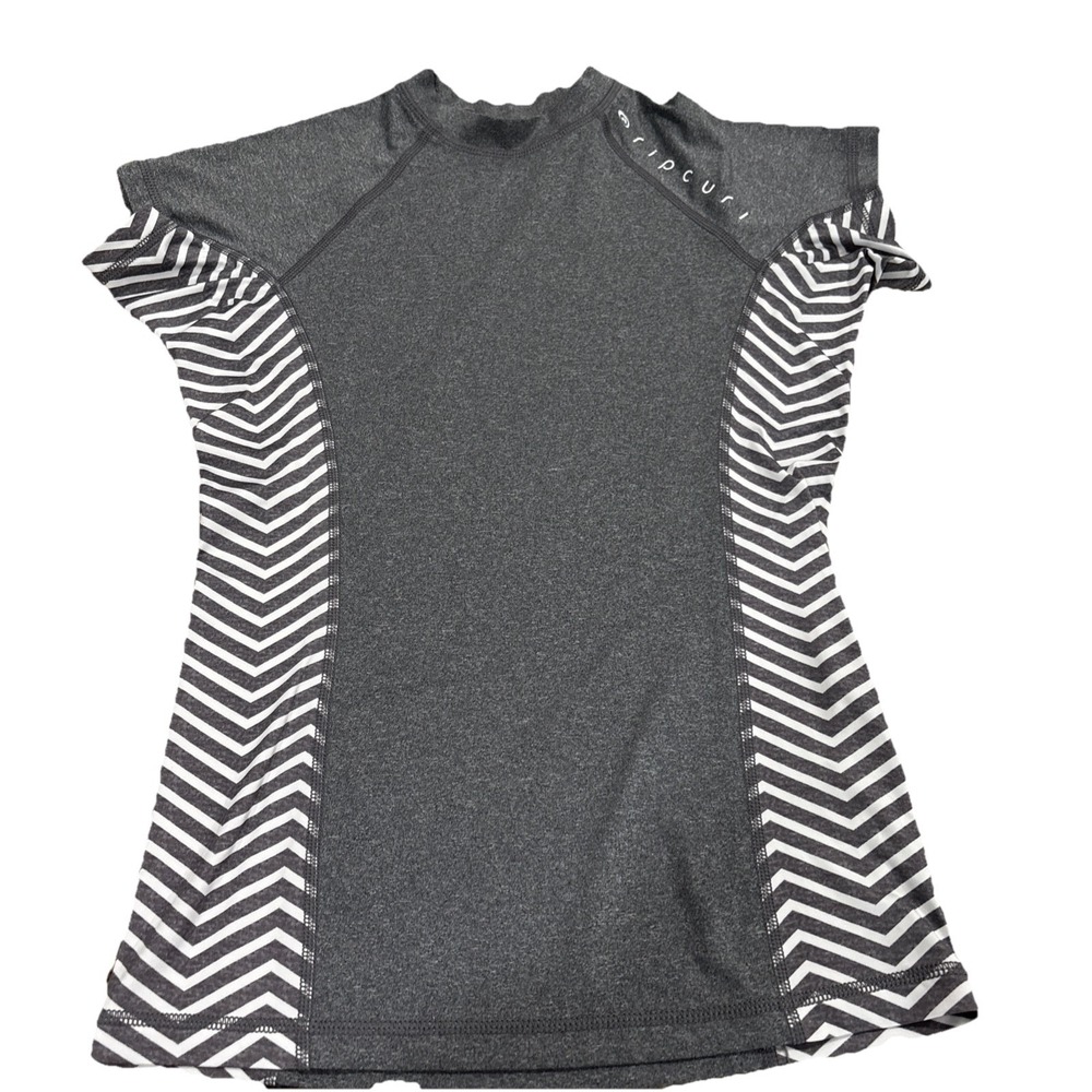 Women's Rip Curl M Gray Surf Shirt Chevron